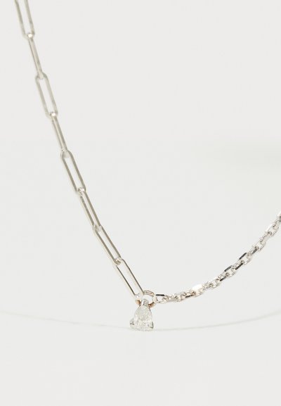 Yvonne Leon COLLIER SOLITAIRE UNISEX - Collier - white gold-coloured