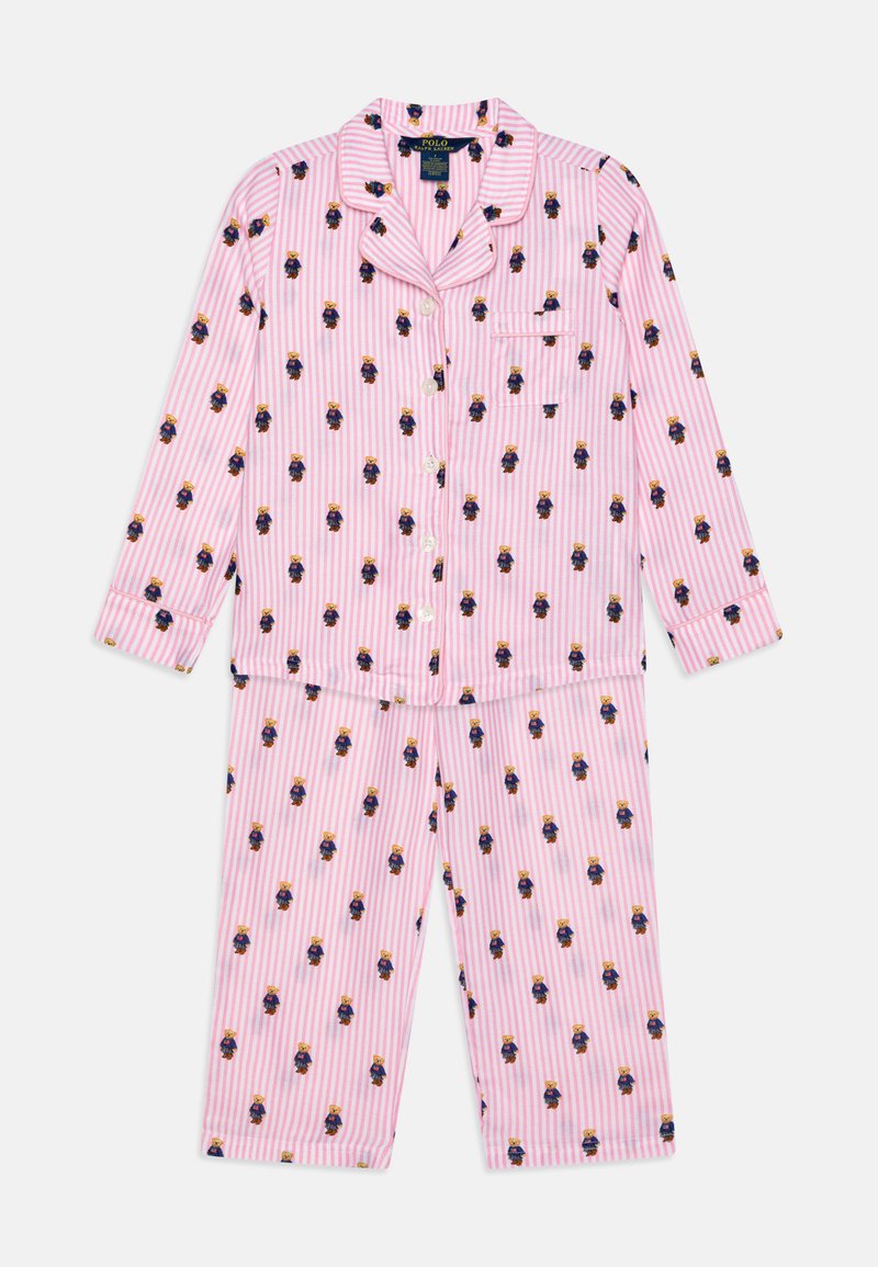 Polo Ralph Lauren BEAR PANT - Nachtwäsche Set - white/carmel pink