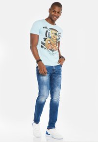 Cipo & Baxx T-Shirt print - light blue