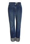 NMSANJA - Straight leg jeans - dark blue denim