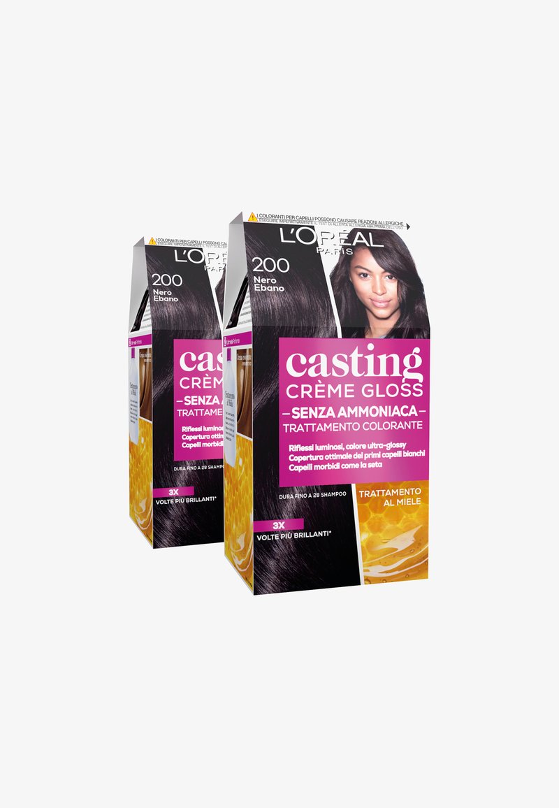 L'Oréal Paris - L'ORÉAL PARIS TINTA CAPELLI CASTING CREME GLOSS TINTA CAPELLI SENZA AMMONIACA PER UNA FRAGRANZA PIACEVOLE - 2 PACK - Tinte capelli - nero ebano, Ingrandire