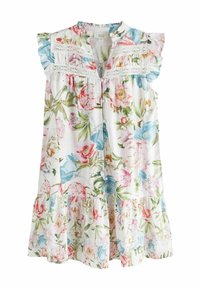 Next - FRILL DETAIL INSERT MINI - Rochie tip cămașă - cream blue and pink vintage floral print Imagine miniatură 1