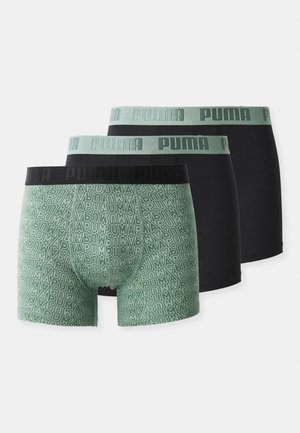 MEN ECOM 3 PACK - Trunks - dark sage/black