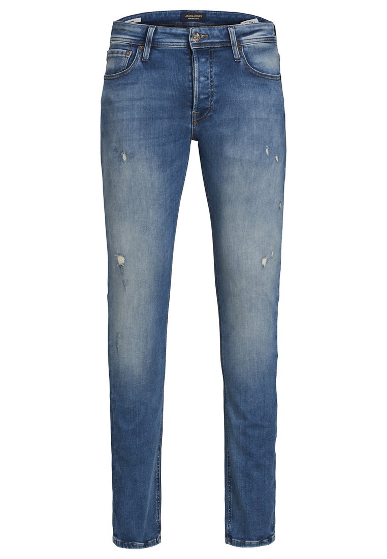 jack & jones Slim fit jeans blauw denim/bluedenim