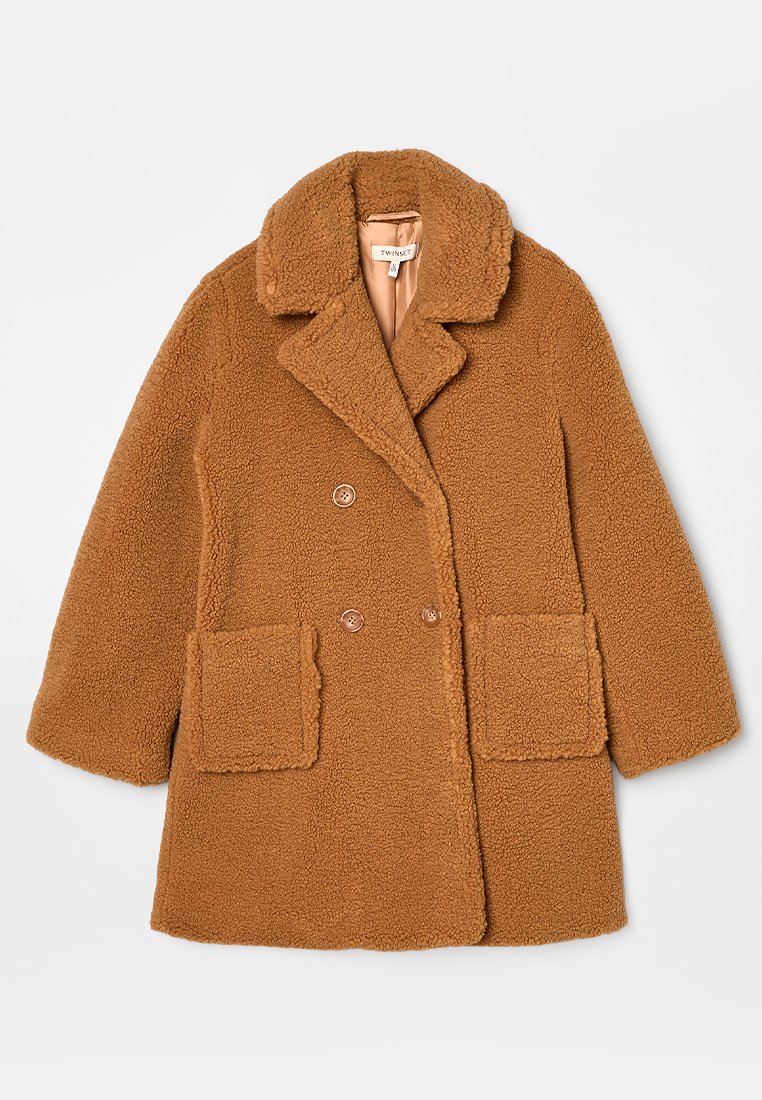 TWINSET Halflange jas camel