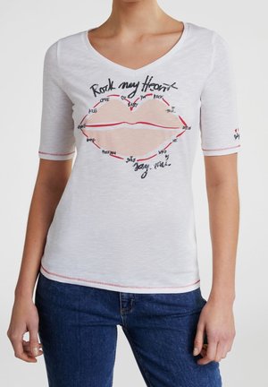 T-shirt print - off-white