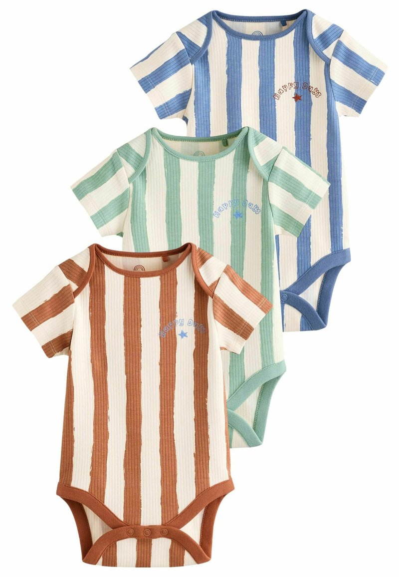 Next 3 PACK REGULAR FIT - Body - blue green brown