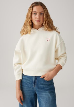 REGULAR SOFT HOODED WITH HEART DETAIL - Kapuzenpullover - light cotton