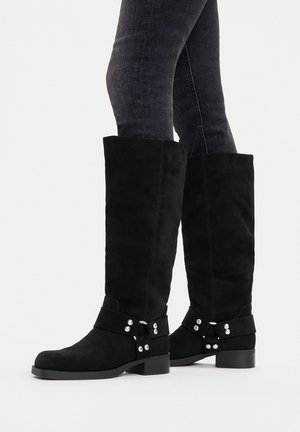 Cowboy és motoros csizmák - black