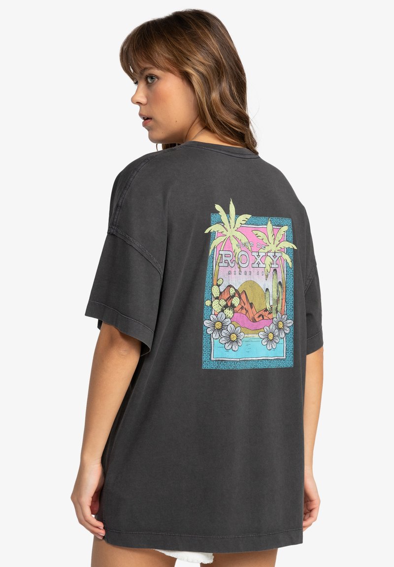 Roxy - T-shirt z nadrukiem/czarny - Zalando.pl