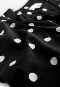 V-NECK PUFF SLEEVE MINI  - Paitamekko - black spot