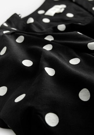 Next V-NECK PUFF SLEEVE MINI  - Abito a camicia - black spot