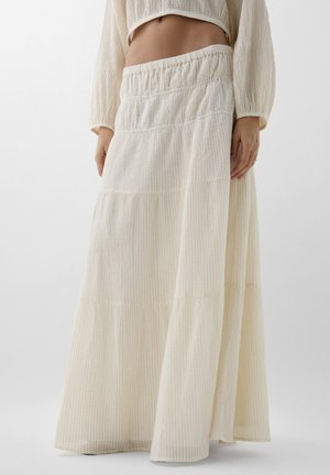 Scalpers STRIPES  - Falda larga - ecru