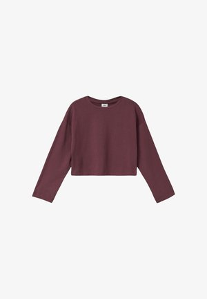 T-shirt à manches longues - bordeaux