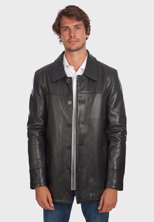 SUBURB - Giacca di pelle - black