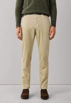 Hackett London, HACKETT LONDON TROUSERS PIGMENT CORD 5PKT - Pantalones - off white