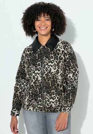 LEO-MUSTER OPTIK-KRAGEN - Leichte Jacke - soft granite