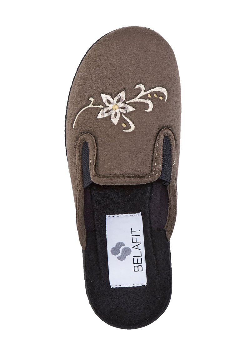 Damen Sneaker | Belafit Hausschuh taupe - QO20105 Damen Sneaker | Belafit Hausschuh taupe - QO20105