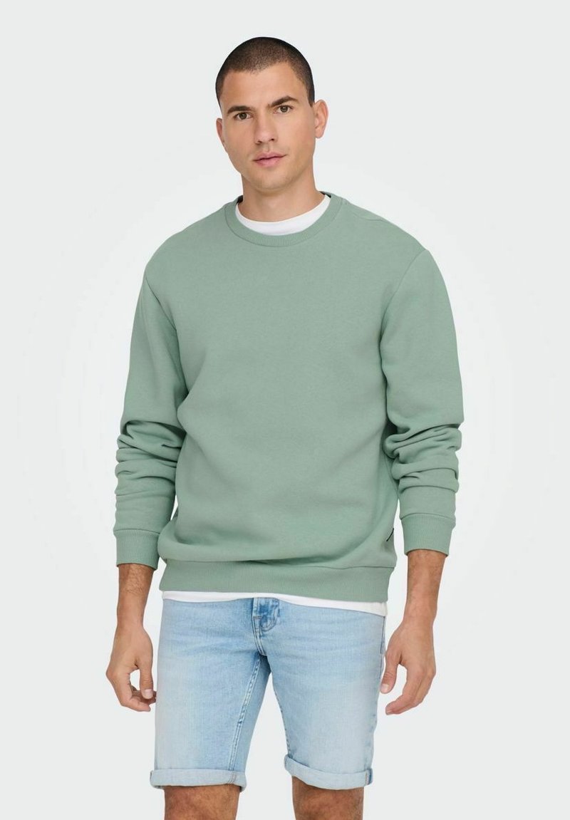Only & Sons ONSCERES CREW NECK NOOS - Melegítőfelső - chinois green