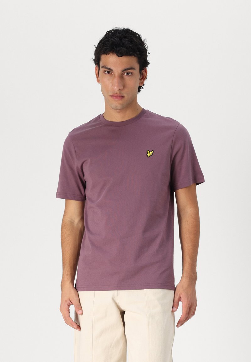 Lyle & Scott Paprasti marškinėliai - highland mauve