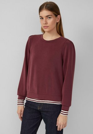 MIT PUFFÄRMELN - Mikina - bordeaux