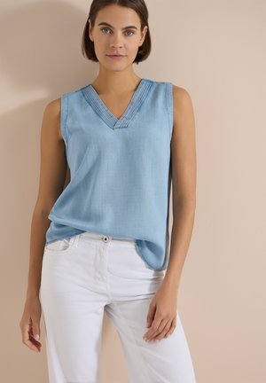 Cecil, Blouse - light blue used wash