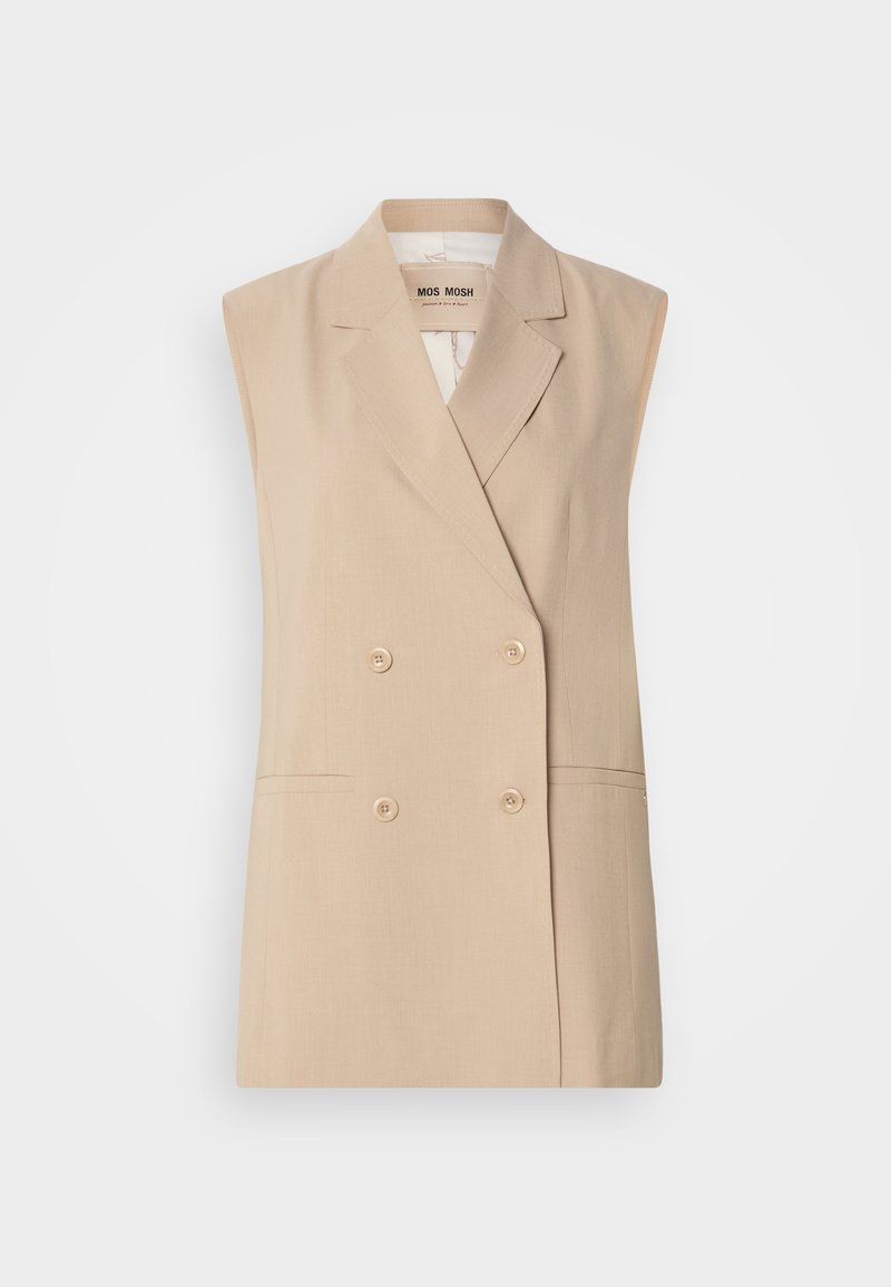 MOS MOSH Bodywarmer zandkleur MOS MOSH Bodywarmer zandkleur