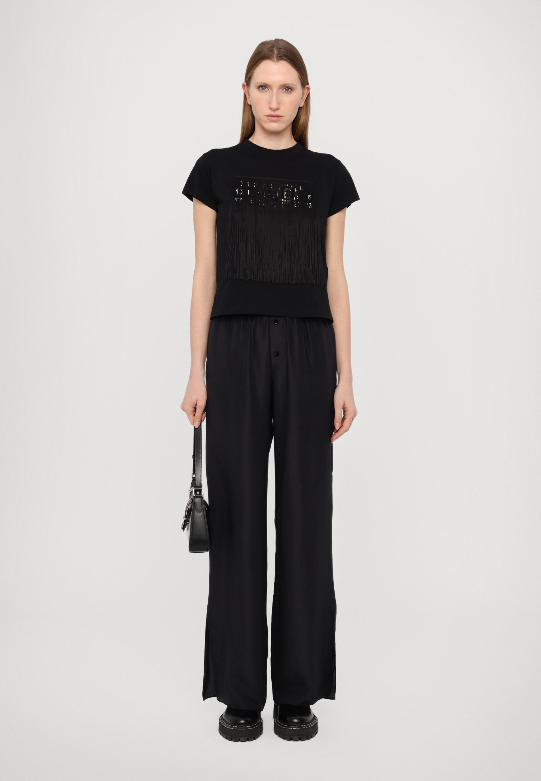 MM6 Maison Margiela PANTS - Trousers - black - Zalando.co.uk
