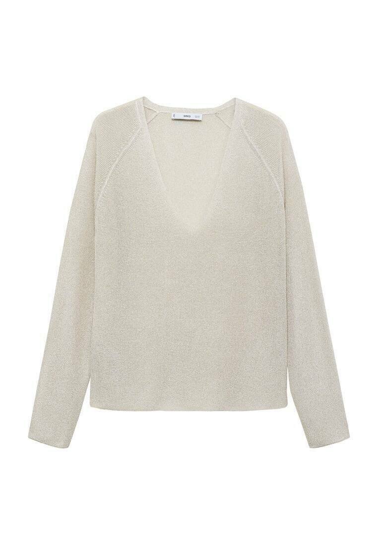 Mango Trui zilverkleurig