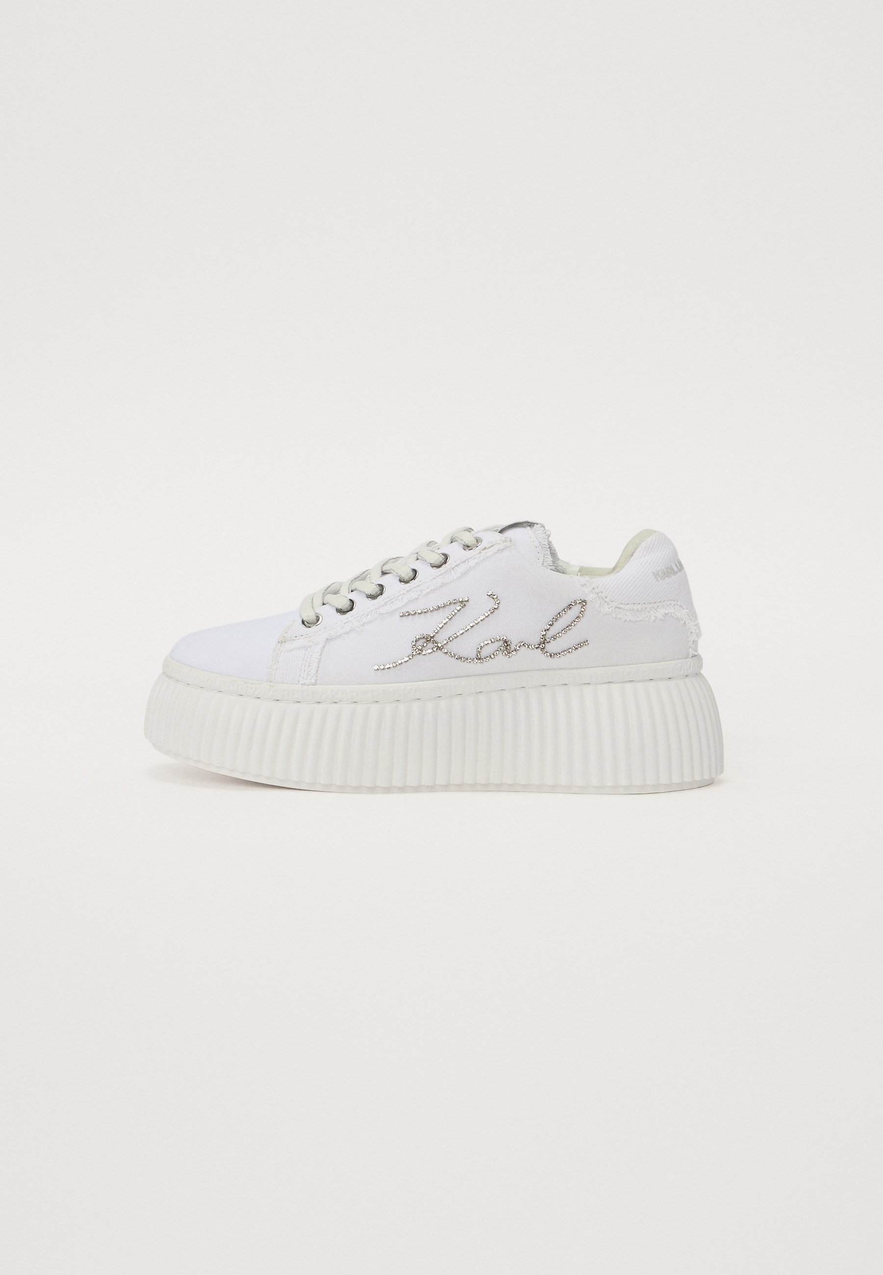 KARL LAGERFELD KREEPER Trainers white/silver coloured/white
