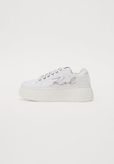 KREEPER - Baskets basses - white/silver coloured