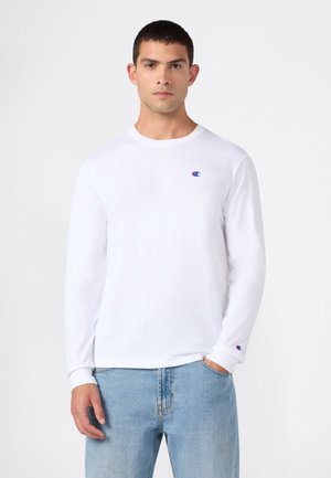 Champion, CHAMPION CREWNECK T-SHIRT CHAMPION MODERN HERITAGE - Maglietta a manica lunga - white