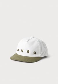 Sélectionné, khaki/white