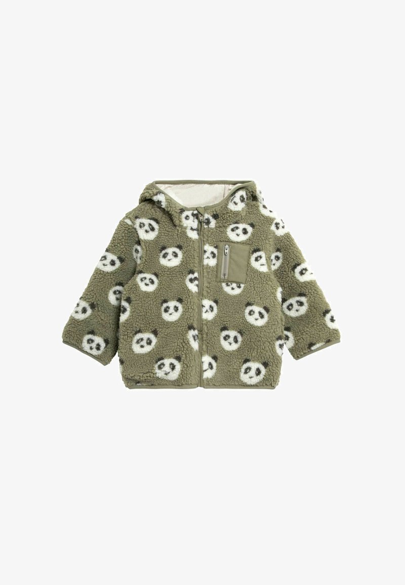 JoJo Maman Bébé PANDA BORG REGULAR FIT - Fleecetakki - stone panda