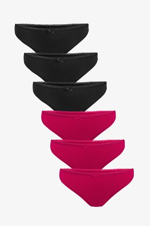 Fabio Farini 6 PACK - Thong - schwarz/rot