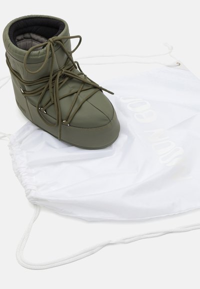 Moon Boot ICON LOW UNISEX - Nööritavad poolsaapad - khaki