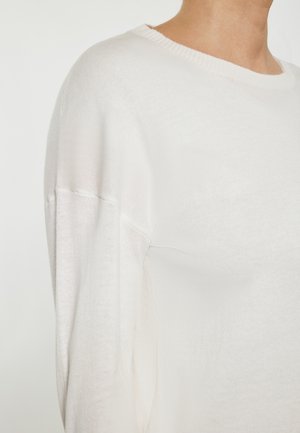 Strickpullover - wollweiss