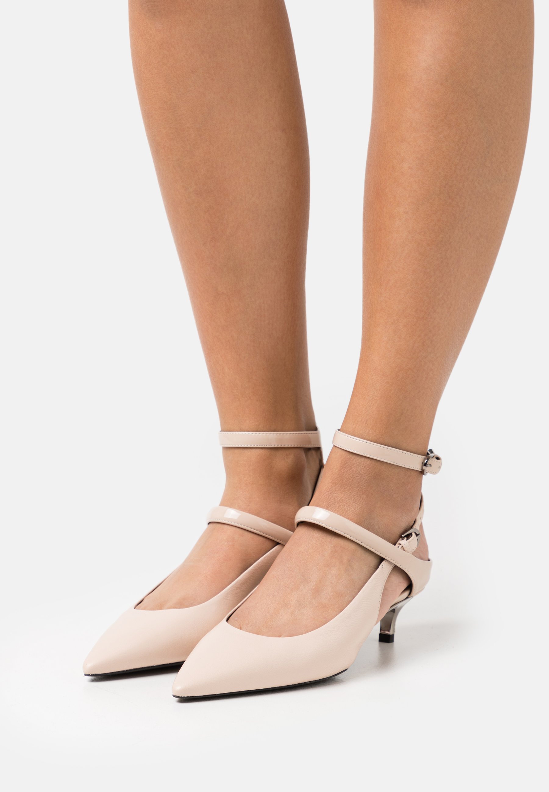 slingback ankle strap heels