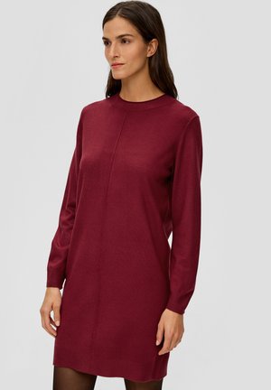 Strickkleid - bordeaux