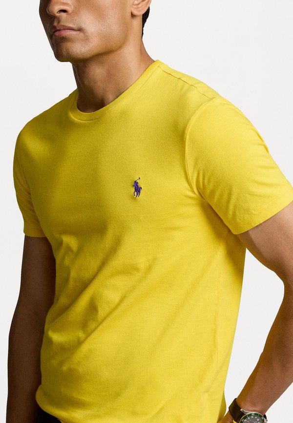 CUSTOM SLIM FIT JERSEY CREWNECK T-SHIRT - Basic T-shirt - lemon rind3