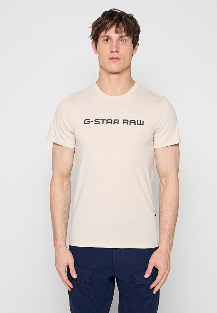 G-Star T-shirt print wit denim/whitedenim