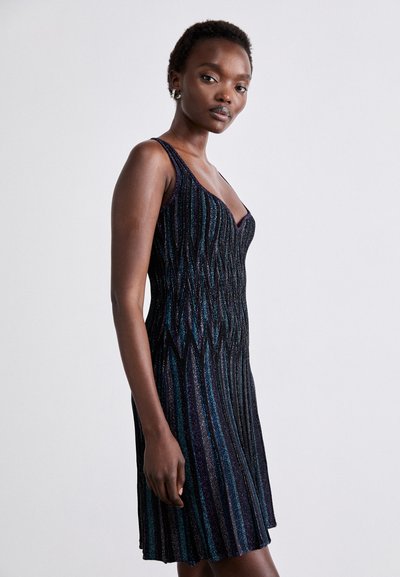 Missoni SLEEVELESS SHORT DRESS - Džemperkleita - dark tones/multicolor