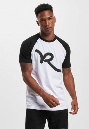 Print T-shirt - wht blk