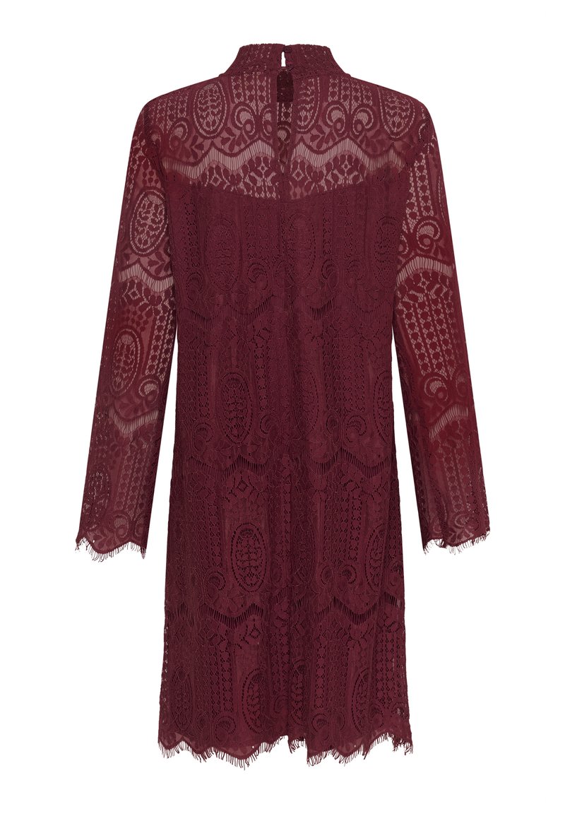 Culture CUIMA LACE SHORT DRESS - Cocktail dress / Party dress -  zinfandel/dark red - Zalando.ie