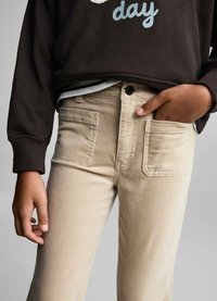 Mango Kids Džíny Straight Fit - beige
