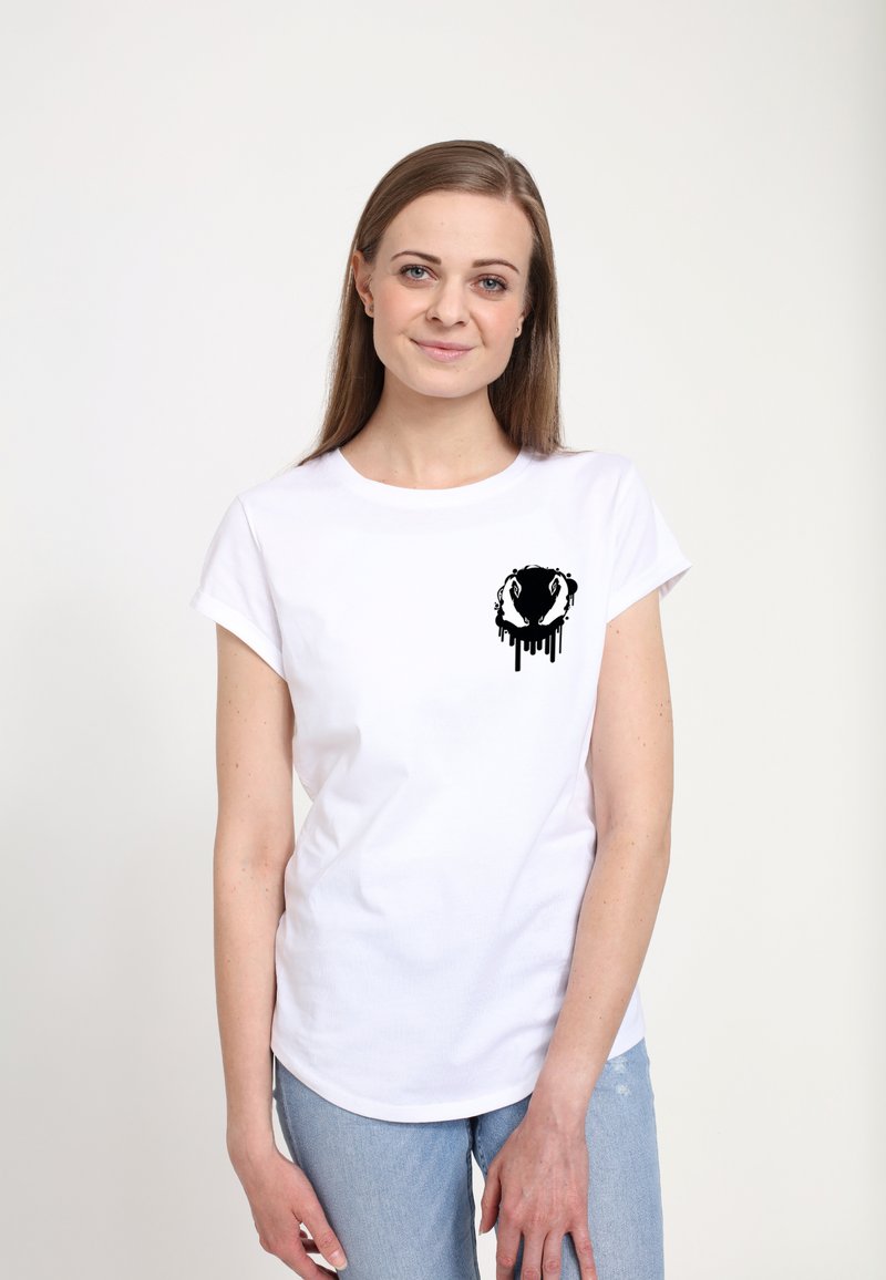 Henry Tiger MARVEL BADGE - T-shirt z nadrukiem