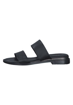 Pantolette flach - black uni