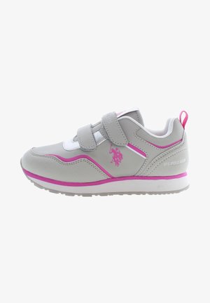 U.S. Polo Assn. NOBIK009 - Sneakers basse - light gray/fuxia