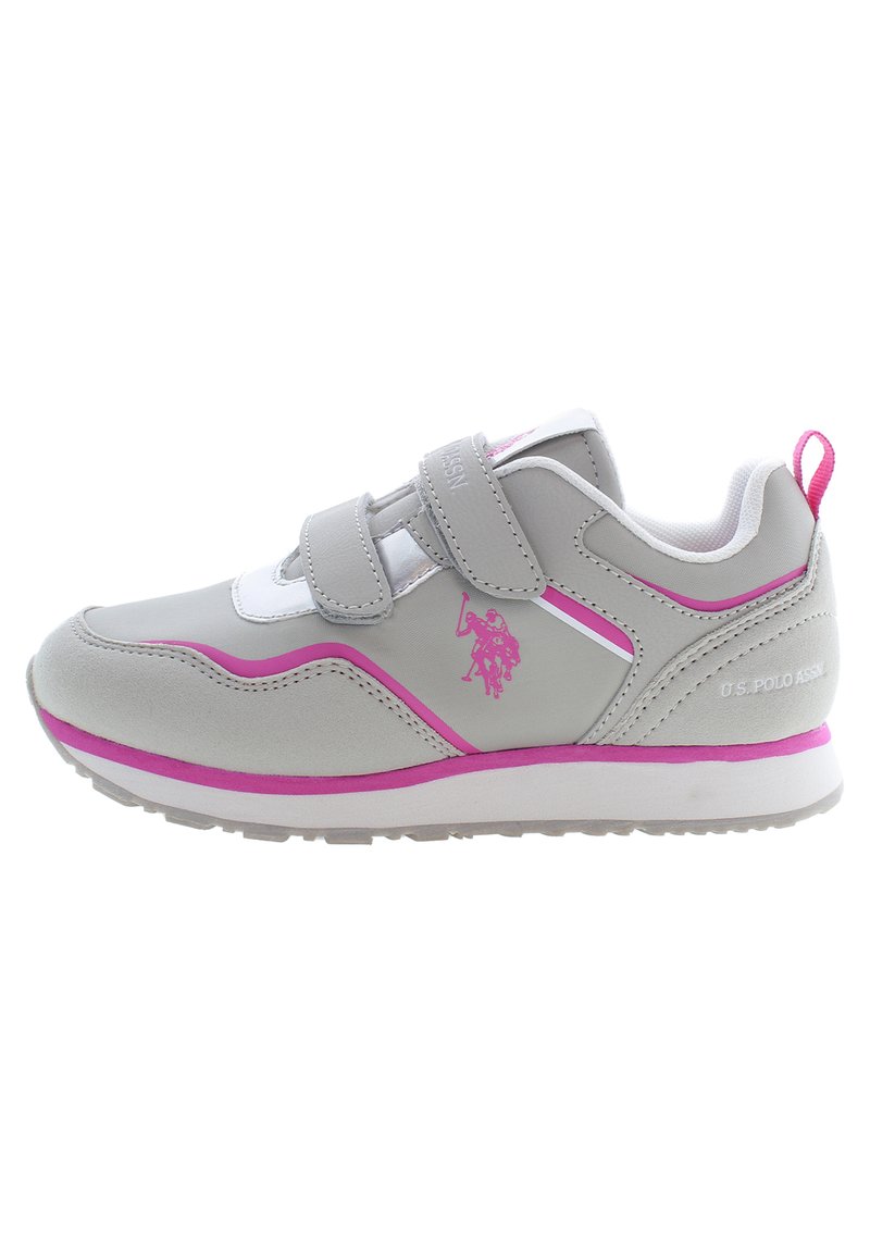 U.S. Polo Assn. NOBIK009 - Sneakers basse - light gray/fuxia