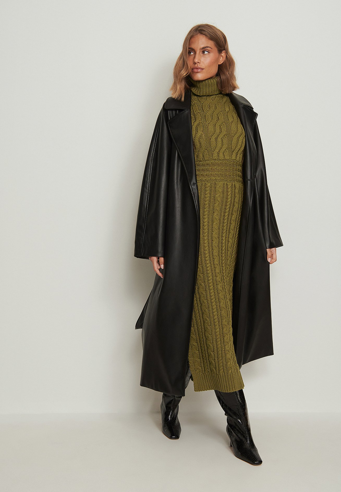 NA-KD OVERSIZE - Trenchcoat - black/schwarz - Zalando.de